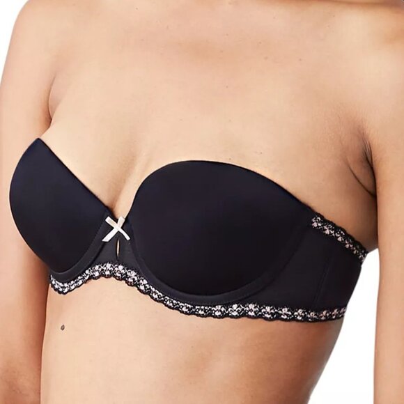 #747 B.tempt D by Wacoal Faithfully Yours Strapless Push-up Bra - Picture 2 of 9